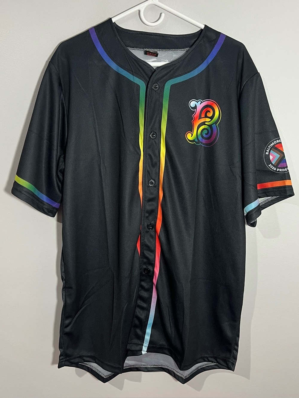 MLB Baltimore Orioles 2026 Pride Night Black Baseball Jersey Adult XL